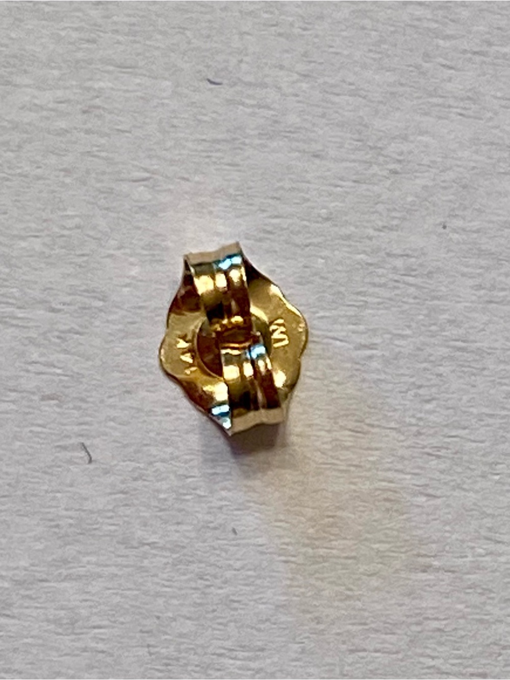 14k solid gold 1ct  Moissanite earrings - Picture 3 of 4